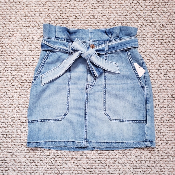 Free People Dresses & Skirts - Free People Tie-Waist Denim Skirt